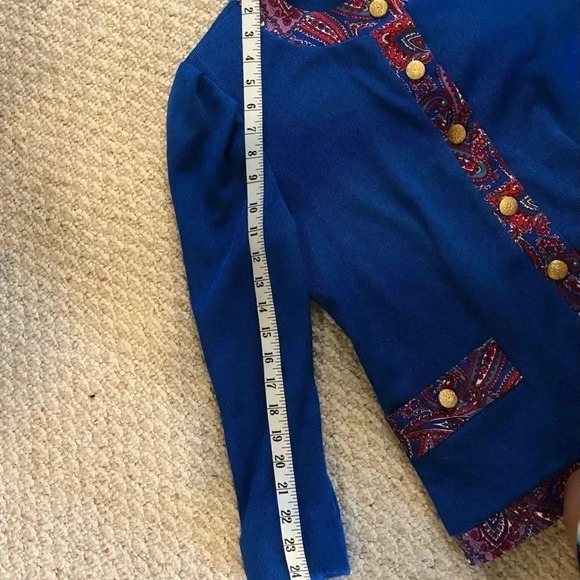 Blue and Purple Long Sleeve Dress - Picture 10 of 15